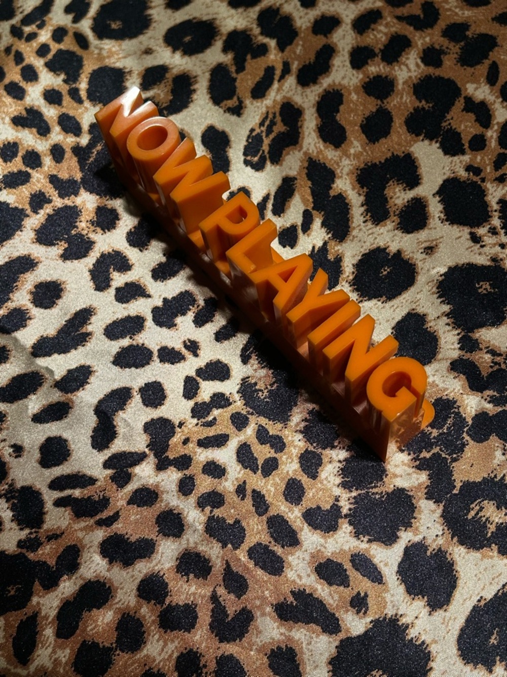 Orange “Now Playing” Vinyl Record Holder Wall Decor - Picture 2 of 5